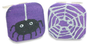 Unbranded Spider Handpainted Silk Cufflinks