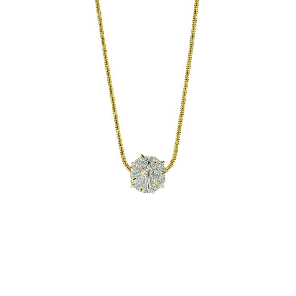 Unbranded Spiked Ball Necklace - Gold