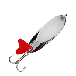 Unbranded Spinning Wedge - Silver - 38g - (Pack of 5)