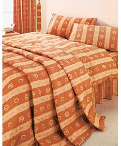 Spiral Terracotta King Size Bed-in-a-Bag