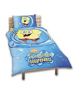 Sponge Bob Square Pants Single Duvet Pillowcase Set