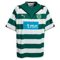 Unbranded Sporting Lisbon FC Home Shirt 2009/10 -