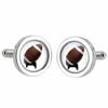 Unbranded Sports Cufflinks - Rugby Ball