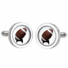 Unbranded Sports Cufflinks - Rugby Ball