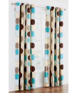 Unbranded Spot Designed Unlined Curtains - Teal