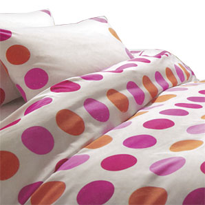 Spot Duvet Set- Single- Pink
