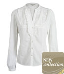 Unbranded SPOT WEAVE COTTON BLOUSE