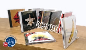 This ingenious Spring CD holder is just that. A CD holder made from a spring! Custom made from mild 