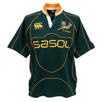 Unbranded Springboks Supporters Rugby Shirt - Short Sleeve.