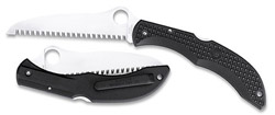 SpyderSaw has the Spyderco Round Hole allowing you to open the blade one-handedly. The AUS-6 steel b
