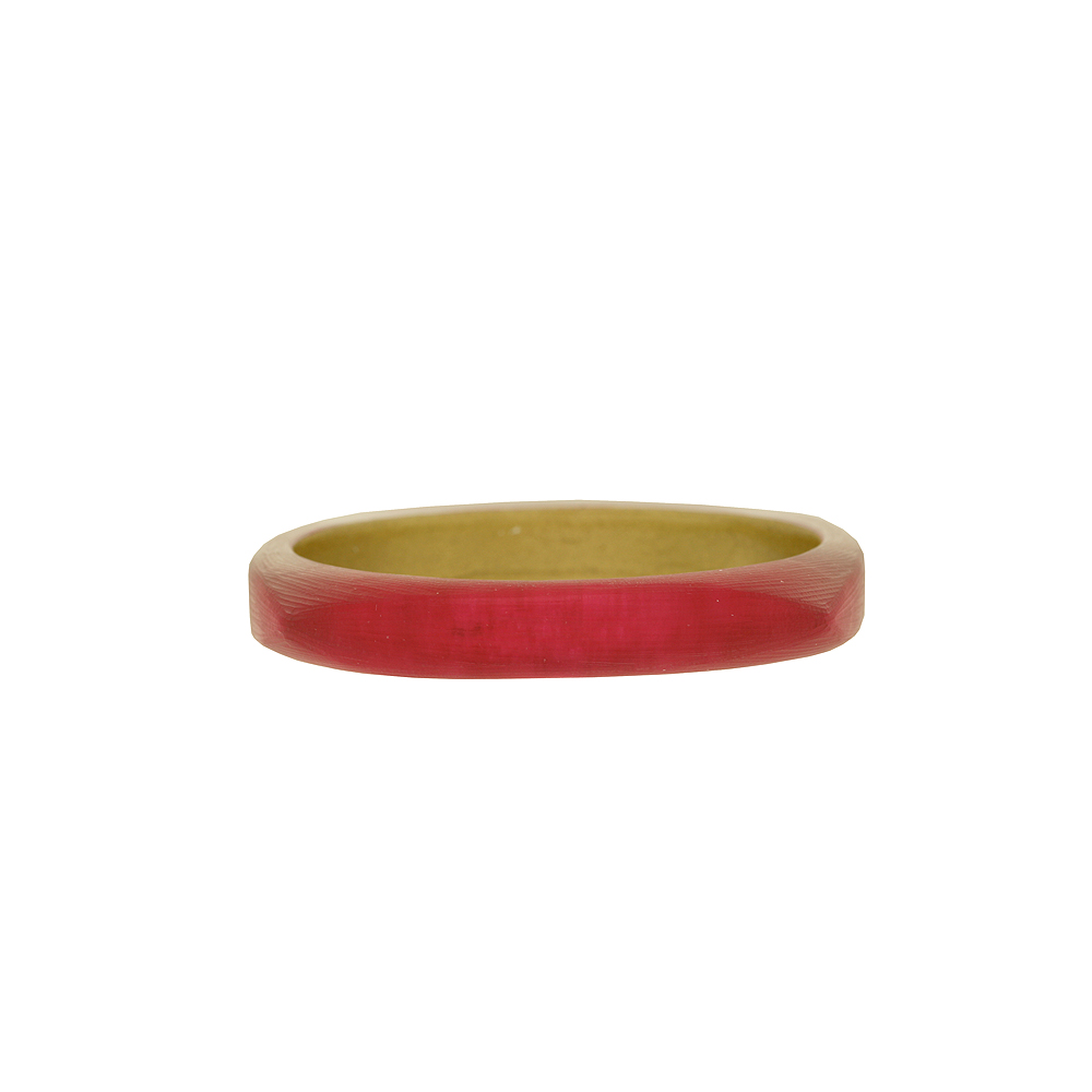 Unbranded Square Lucite Bangle - Fuchsia