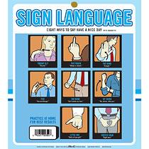 Unbranded Square Magnets - Sign Language