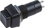 Square Push-to-Make Switch ( Square Push Black )