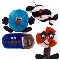 These squeaky furry friends offer you a 100 percent fat free treat for your dog!  Made from soft, br