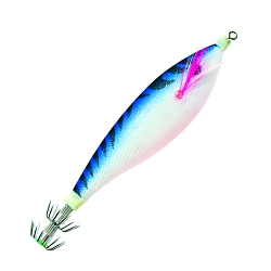 Squid Jig Lure - Blue/White