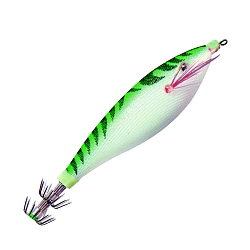 Squid Jig Lure - Green/White