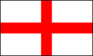 Unbranded St George plastic flag, 11`` x 8``