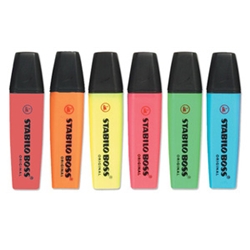 Stabilo Boss Highlighters Assorted Pack 6