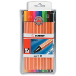 Stabilo Point 88 Fine Line Pens 0.4mm Line Width