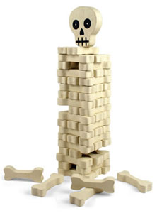 Remember Jenga? Well this brings a fun new twist to the classic game. Stack The Bones is a game of s