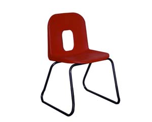 Unbranded Stackable poly skid base chair