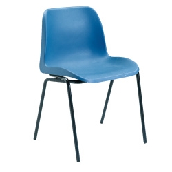 Unbranded Stacking Chairs Polyproplyene Blue
