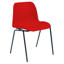 Unbranded Stacking Chairs Polyproplyene Red