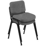 Stacking Conference Chair-Charcoal Grey