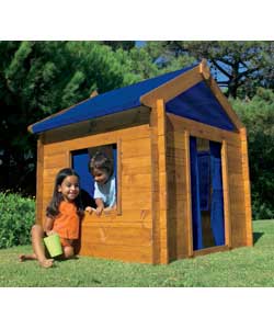 Stained Wooden Playhouse
