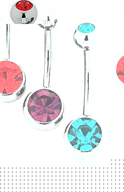 Unbranded Stainless Steel Bright Belly Bars - Set of 3