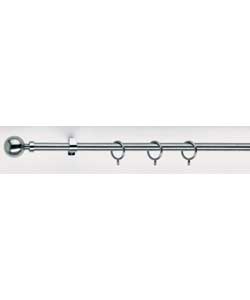 Stainless Steel Curtain Pole Set - 2.4m