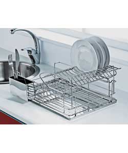 Unbranded Stainless Steel Dish Rack with Tray