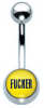 Stainless Steel Fucker Navel Bar