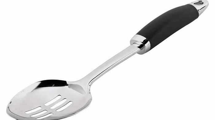 This slotted spoon from Living is ideal for stirring and draining food cooking in boiling water. It is designed not to damage non-stick surfaces when used. helping you to look after your kitchen equipment. Stainless steel. Dishwasher safe . Heat resi