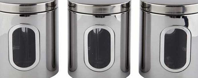 Unbranded Stainless Steel Storage Canisters