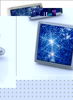 Unbranded Star Blue Cufflinks by Robert Charles
