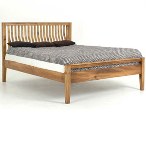 Star Collection Blue Bone 6ft Amish Pine Bedstead