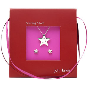 Star Pendant and Earrings Set