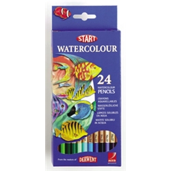 Start Watercolour Pencils Hexagonal Assorted Ref