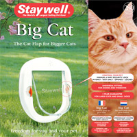 Staywell Big Cat Pet Door (White)