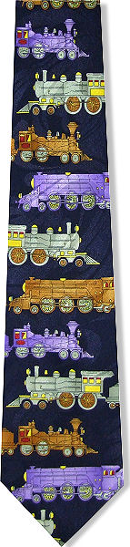 Unbranded Steam Engine Trains Tie