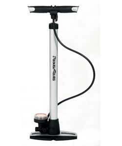 Unbranded Steel Barrel Track Pump With Gauge