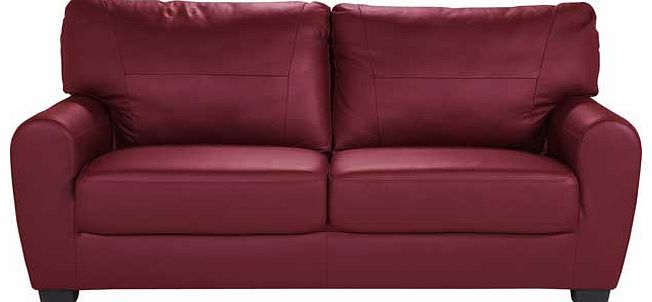 Part of the Stefano collection. this sumptuous Stefano Large Sofa in a warming dark red colour will make a brilliant addition to your home. Easy to assemble. the combination of leather and leather effect design makes this a very attractive sofa for y