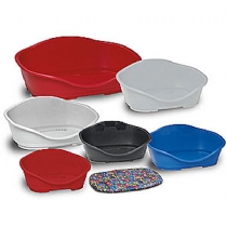 Unbranded Stefanplast Plastic Sleeper Dog Bed Grey 55 X 37