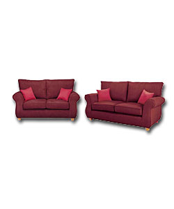 Stella 2 Piece Suite - Red.