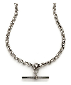 Sterling Silver 46cm/18in Solid Belcher T-Bar Chain