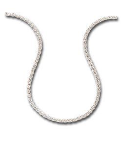 Sterling Silver 46cm/18in Spiga Chain