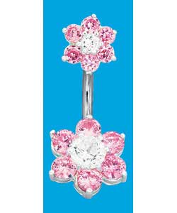 Pink and white.Length 10mm