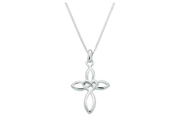 Unbranded Sterling Silver Celtic Style Cross Pendant