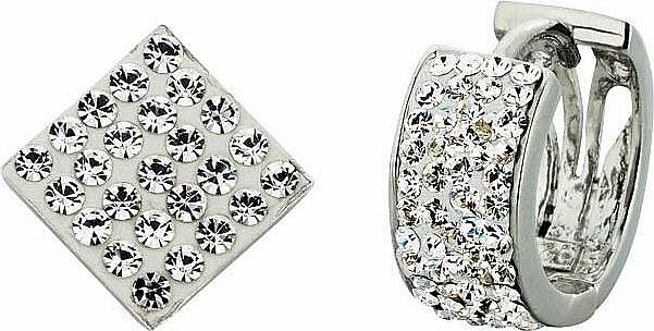 Unbranded Sterling Silver Crystal Earrings - Set of 2